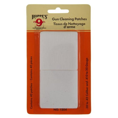 Copy of Hoppe's 9 - Cleaning Patches (40pk)  .38 - .45 Caliber