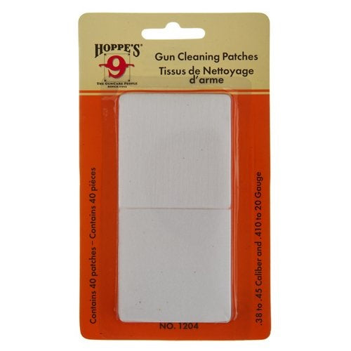 Copy of Hoppe's 9 - Cleaning Patches (40pk)  .38 - .45 Caliber