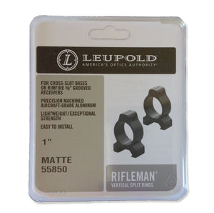 Leupold Rifleman Vertical Split 1" Rings (Matte)