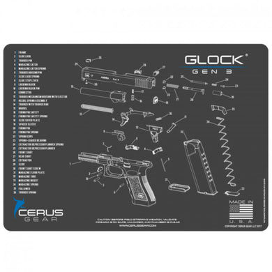 Cerus Gear - Glock Gen 3 Schematic Handgun Promat
