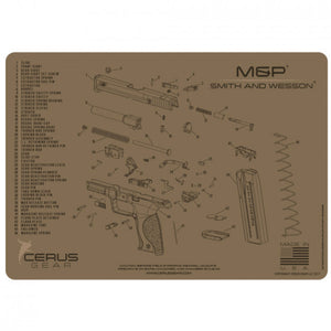 Cerus Gear - Smith & Wesson M&P Schematic Handgun Promat
